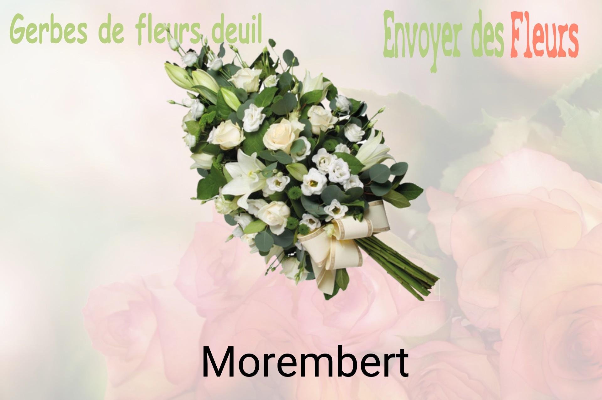 Gerbe de fleurs de deuil livrée à Morembert